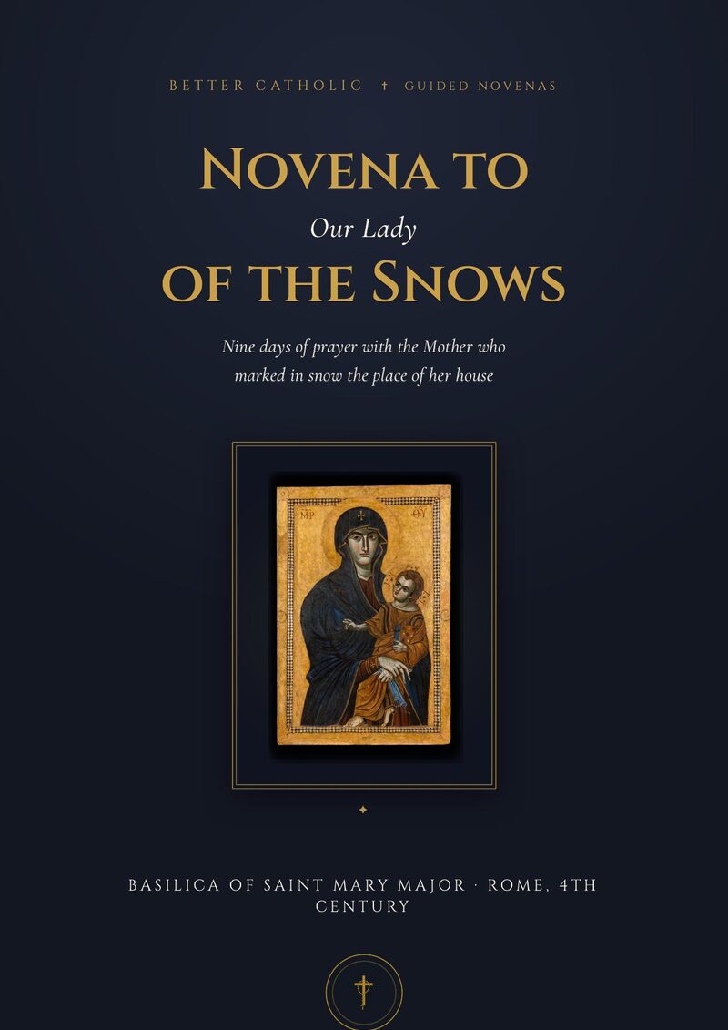 Book cover: Novena to Our Lady of the Snows
