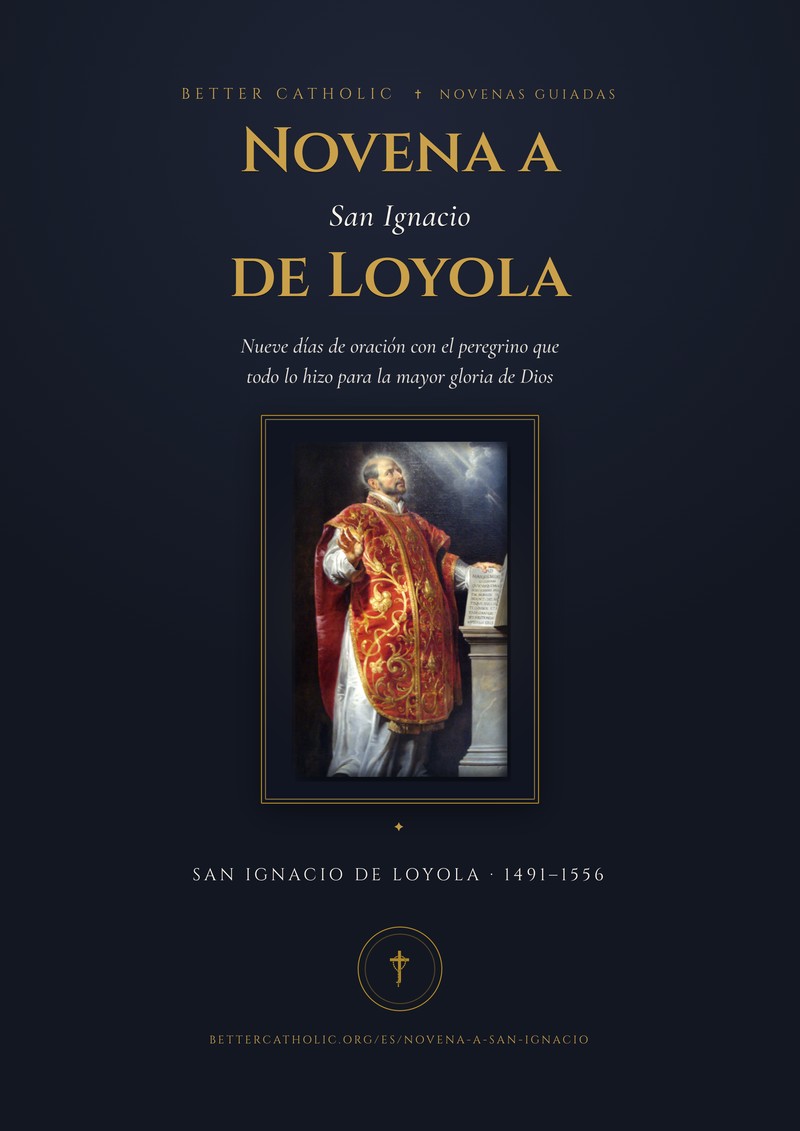 Portada del libro: Novena a San Ignacio de Loyola