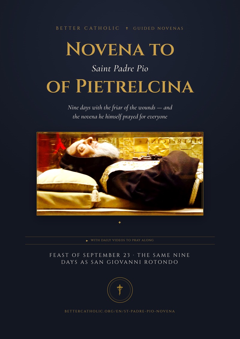 Book cover: Novena to Saint Padre Pio