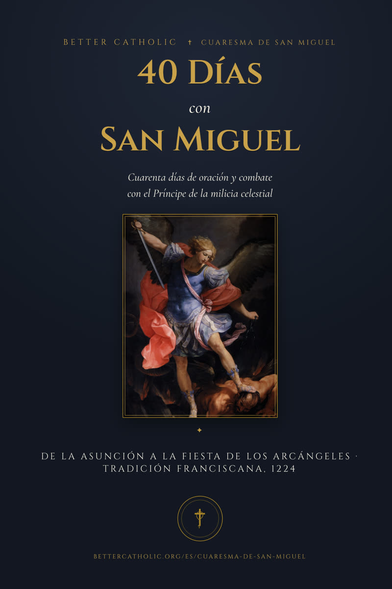Portada del libro: 40 Días con San Miguel